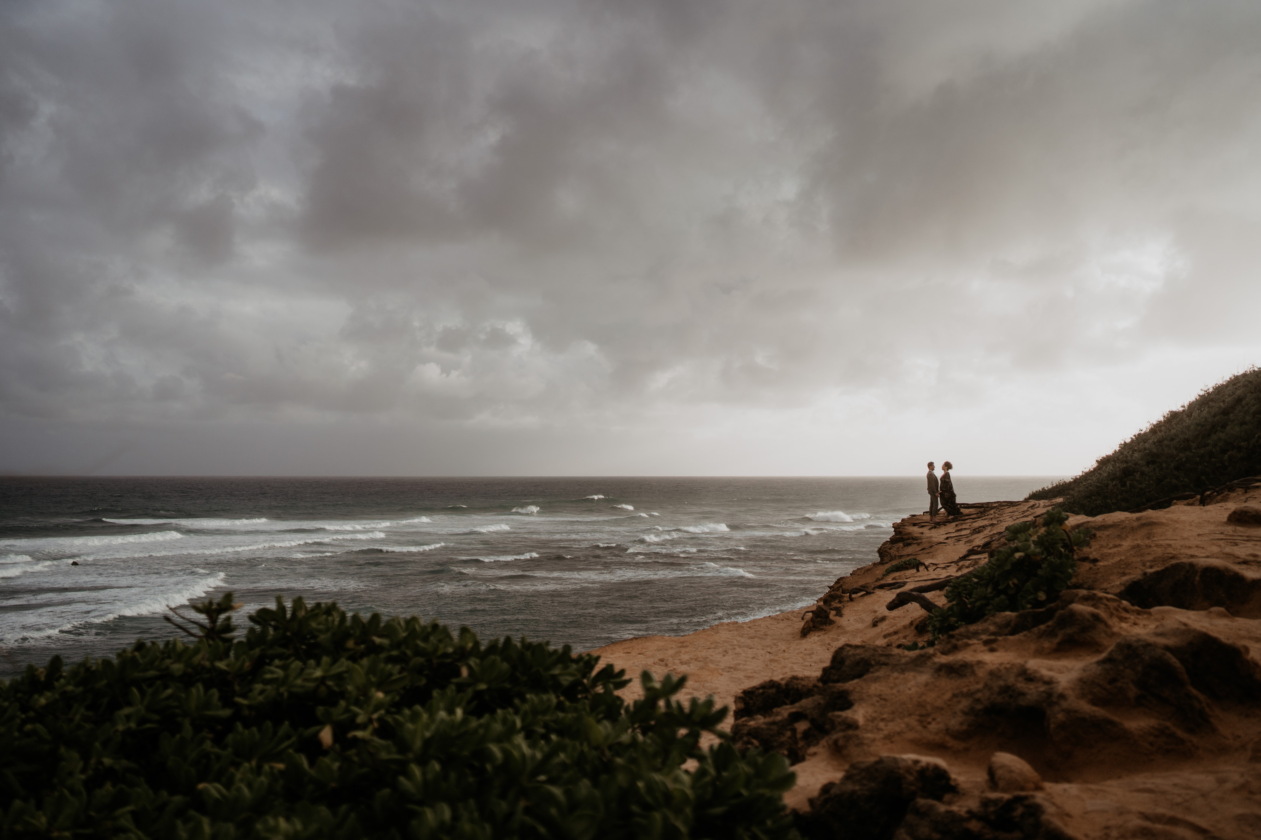 Hawaii Nude Beach House - A Winter Engagement at Shipwreck Beach, Hawaii | Carlee + Scott - Rachel  Pourchier Photography