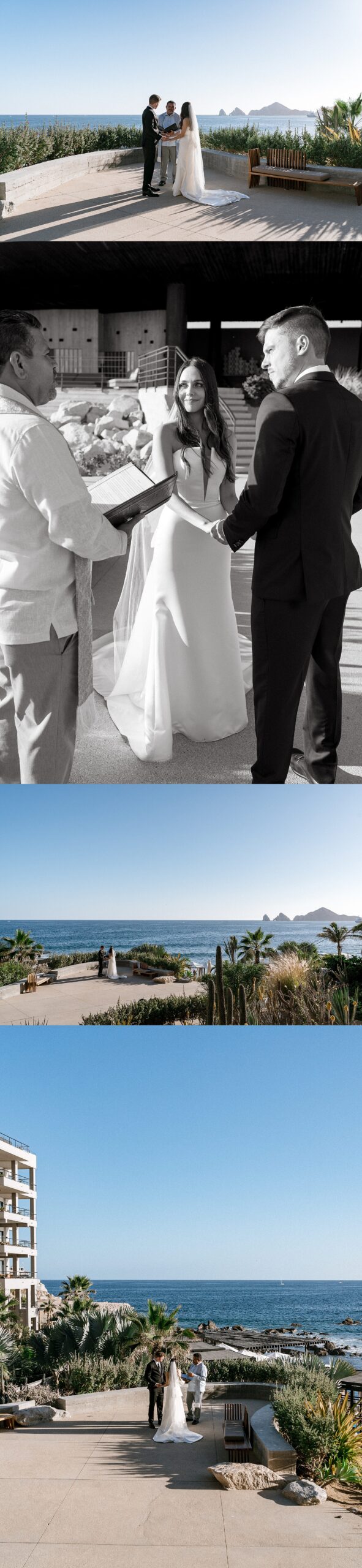 Bride and groom Ceremony Wedding The Cape Hotel Cabo San Lucas